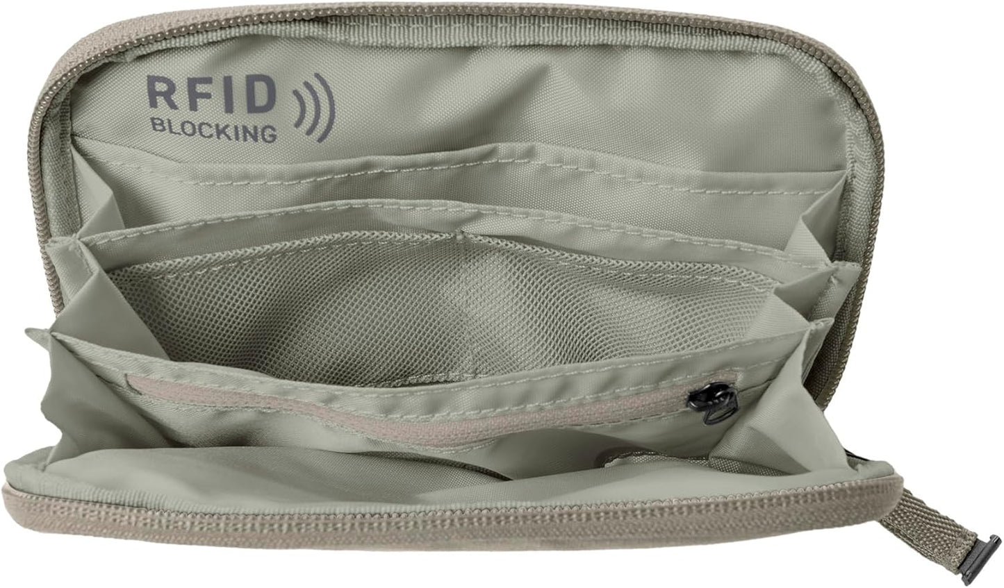 Eagle Creek Stash RFID Passport Wallet – Slim Travel Organizer with RFID Blocking – Secure Storage for Passport, Cards & Cash – Lightweight & Water-Resistant – Unisex – Storm Grey