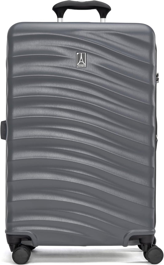 Travelpro Maxlite Air V2 Hardside Expandable Checked Luggage, 8 Spinner Wheels, Lightweight Hard Shell Suitcase, TSA lock, Shadow Grey, Checked Medium 25-Inch