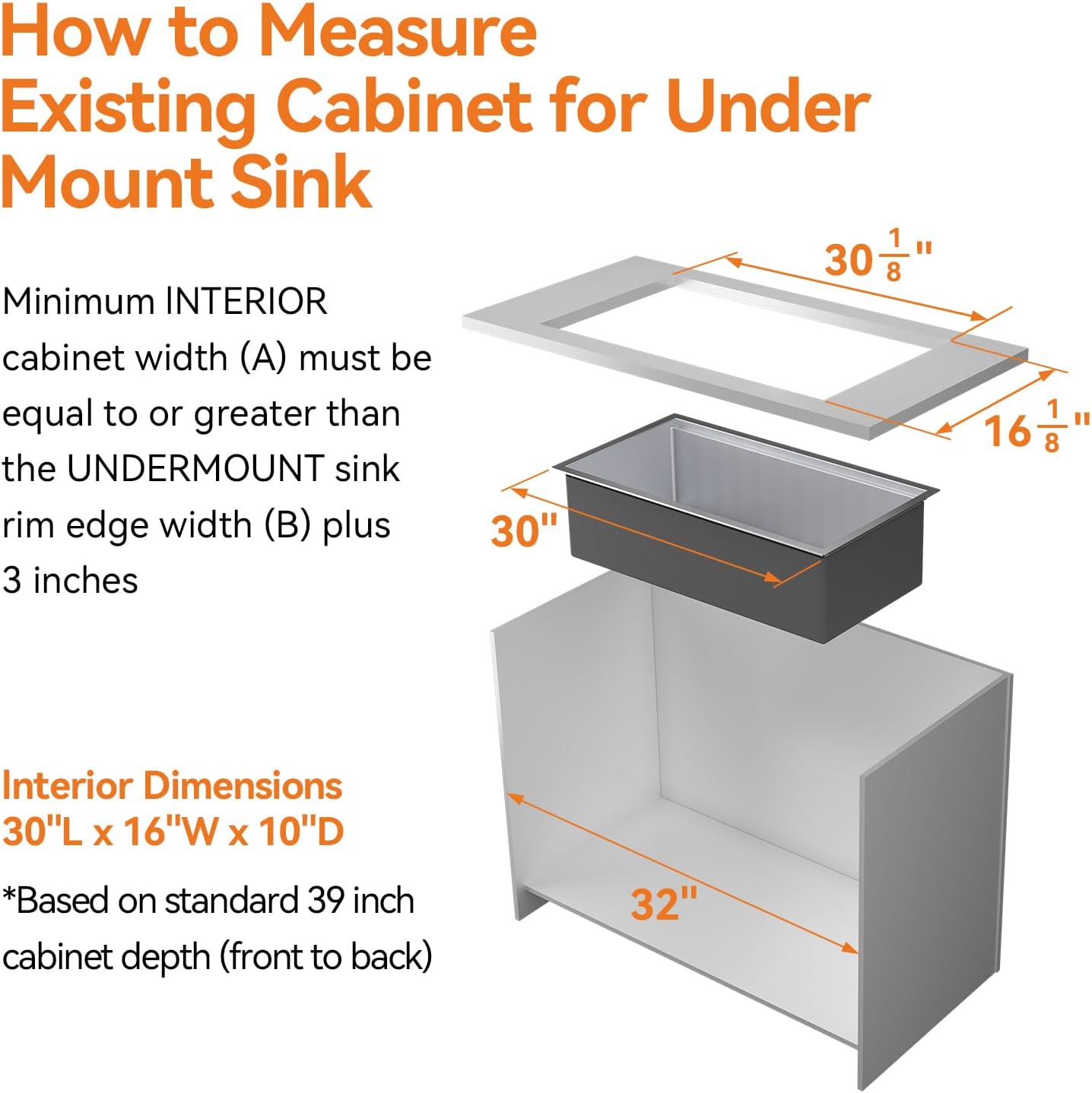 32 Inch Workstation Kitchen Sink, TECASA Undermount Deep Single Bowl, Stainless Steel with Integrated Ledge and Accessories, World-Class Manufacturing Standard (32" x 18" x 10")