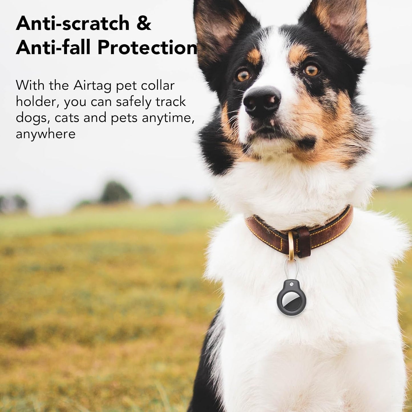 HATALKIN Compatible for Air Tag Holder for Keychain Case with Screen Protector,IP68 Waterproof for Air Tags Key Chain for Apple Tag GPS Tracker,for Air Tags-2 Pack Holder for Luggage Key,Backpack