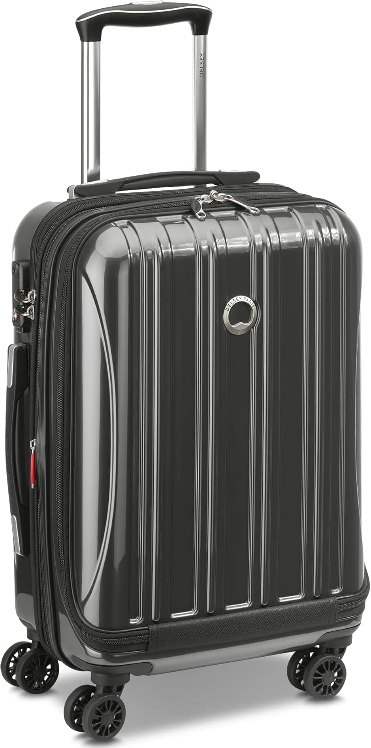 Delsey Luggage Aero 2 Piece Set (19"/29") Spinner Suitcase (Charcoal)