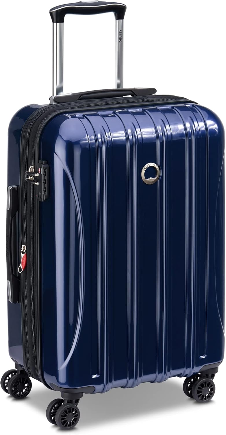 DELSEY PARIS Helium Aero Hardside Expandable Luggage with Spinner Wheels, Blue Cobalt, 2-Piece Set (21/28)
