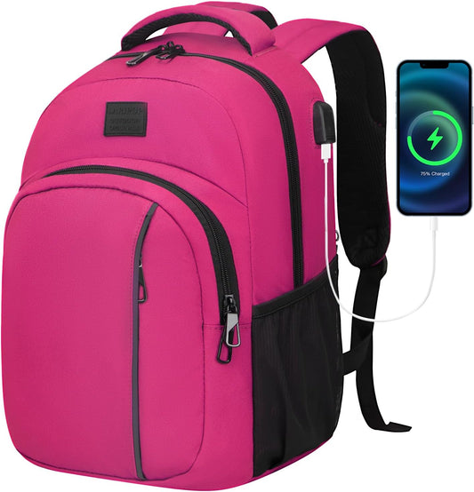 LARIPOP Travel Laptop Backpack,15.6 Inch Business Laptop backpack for Men Women with USB Charging Port,Water-Resistant Laptopack Weekender Daypack for Work College Computer