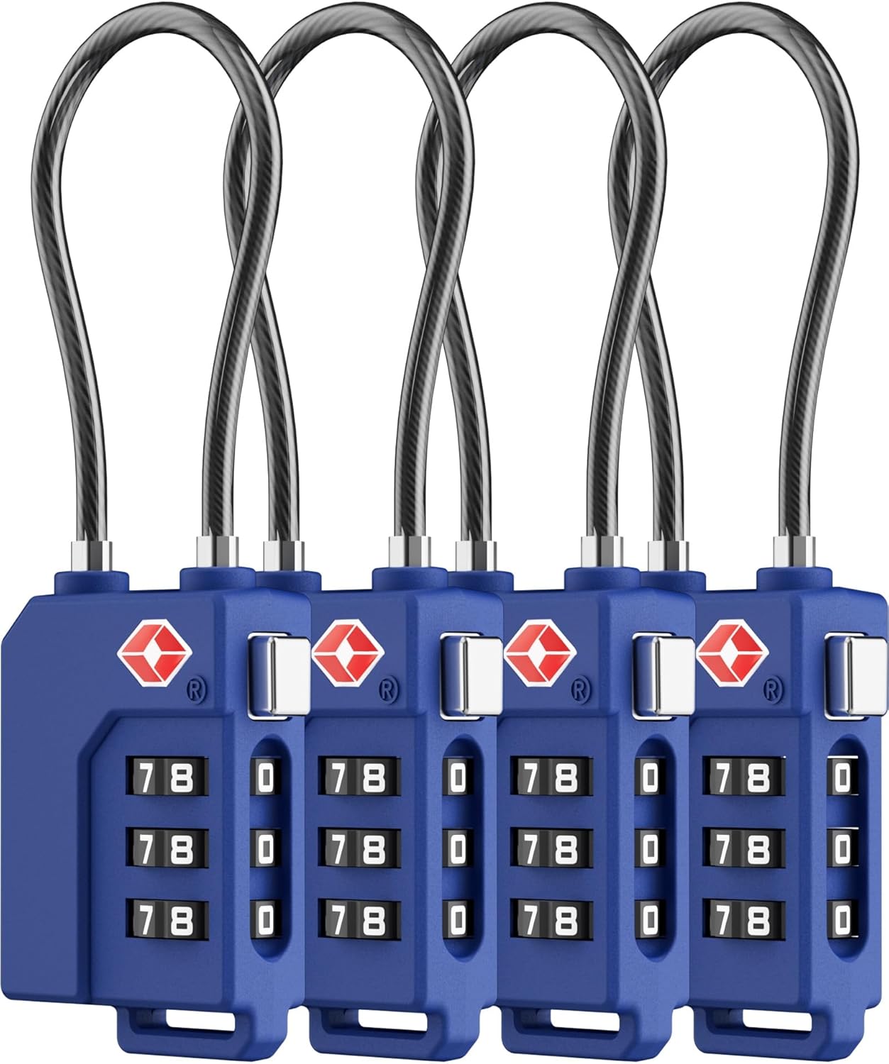 LUGGEX TSA Locks for Luggage, Suitcase Locks TSA Approved, Luggage Locks, Ease of Use & Durable