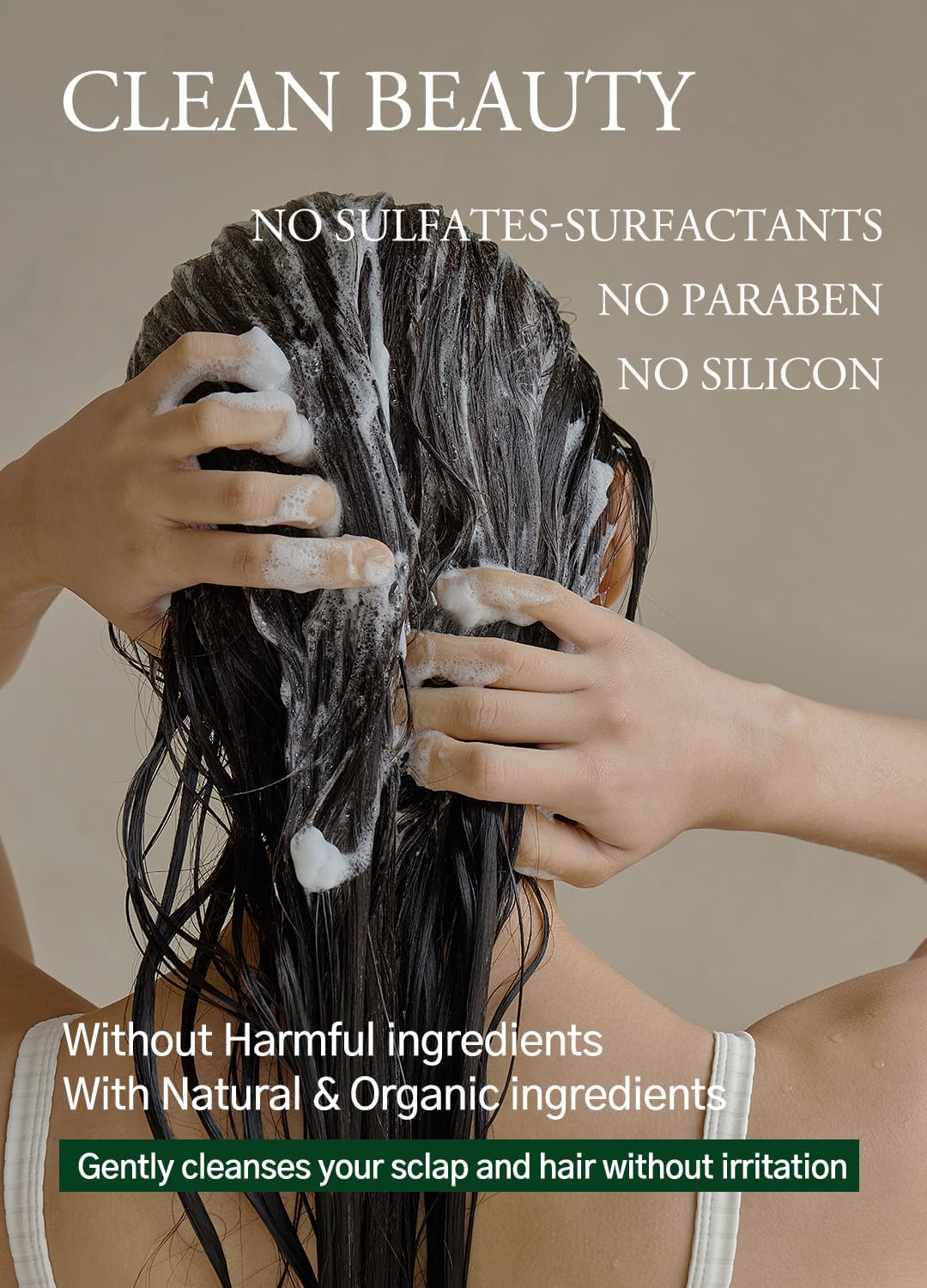 laferme Laminaria Shampoo with Organic Ingredient, Korean Clarifying Shampoo, Hydrating for Dry Hair, Strengthening for Weak Hair, Sulfate & Paraben-Free, for Women & Men,16.9 FL. OZ, Pear & Freesia