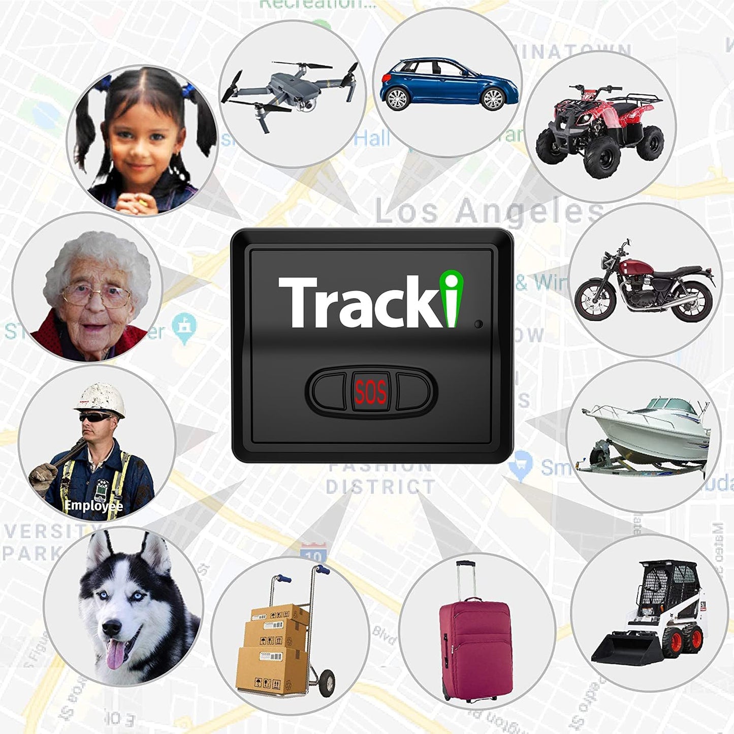 Tracki GPS Tracker for Vehicles, Car, Kids, Assets. Subscription Needed 4G LTE GPS Tracking Device. Unlimited Distance, US & Worldwide. Small Portable Real time Mini Magnetic