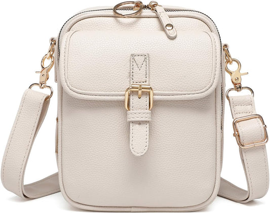 1060 Leather Crossbody Bags for Women Anti-Theft Vegan Purse with Card Slots, Travel Shoulder Bag, Waterproof Crossbody Purse