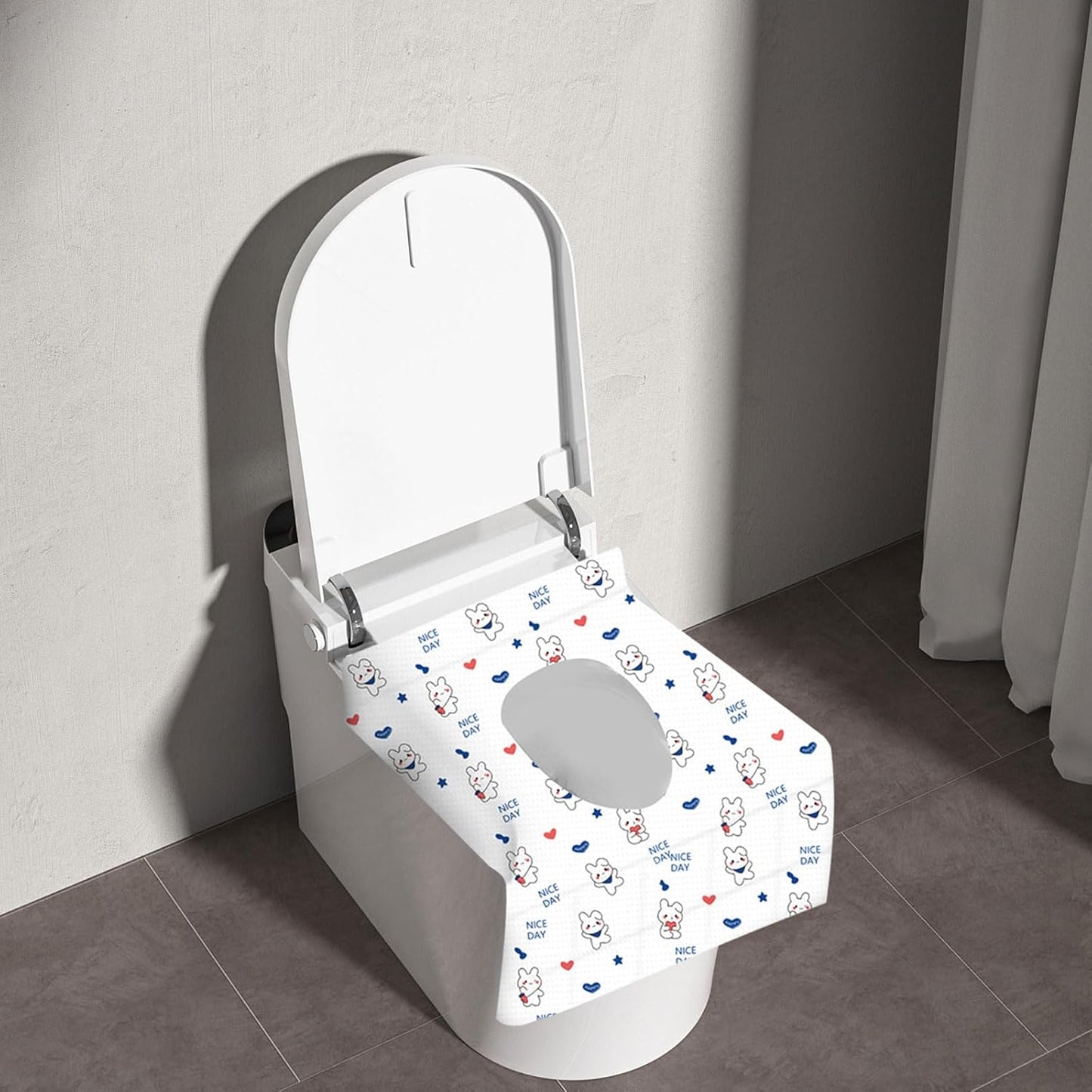 100 Pack Toilet Seat Covers Disposable, Portable Toilet Seat Cover for Travel Waterproof Potty Covers for Toddler(Individually Wrapped）