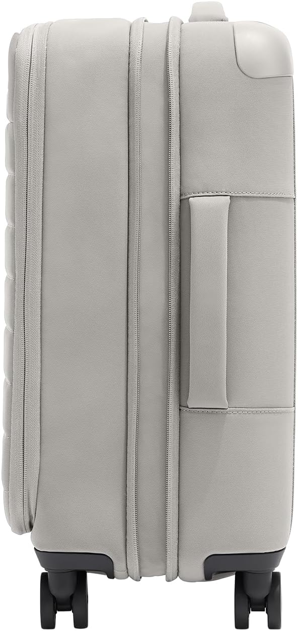 Away Softside Carry-On Suitcase, 22 Inch Lightweight, Expandable High-Strength Nylon Luggage With Spinner Wheels, Meets Requirements for Most Major Airlines, Cloud Gray