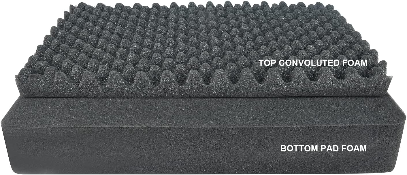 MEIJIA Portable Waterproof Protective Case,Hard Camera Case,Customized Fit Foam Inserted, Elegant Black,Fit for Camera, Equipments, Lens,Drones(Black)