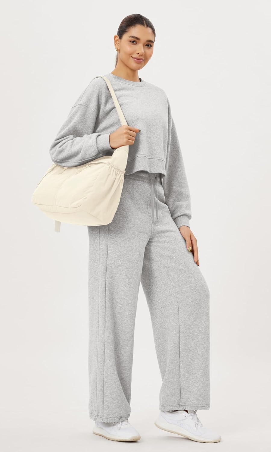 ODODOS 20L Crossbody Tote Bag Large Capacity Lightweight Hobo Shoulder Sling Bags for Gym Shopping Beach Travel