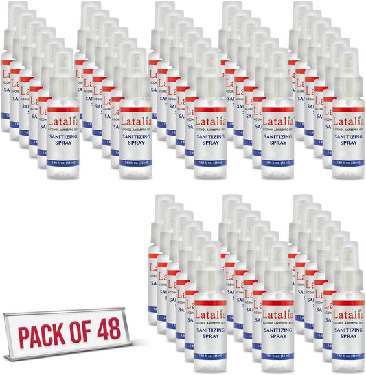Hand Sanitizer Spray - Pack of 48 Unscented Spray Hand Sanitizer for Hands (1.85 fl. oz & 55 ml)