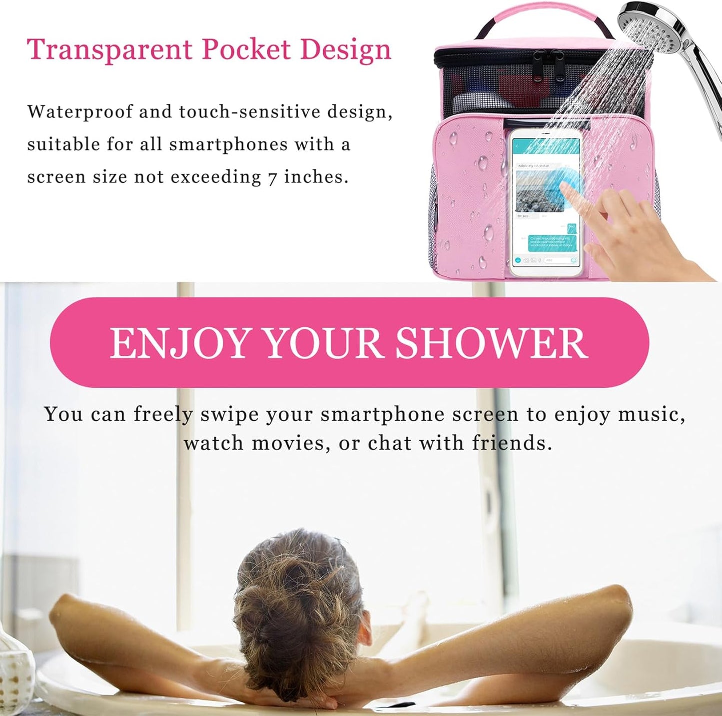 Mesh Shower Caddy,Portable HangingTravel Toiletry Bag Dorm Room Essentials for College Students Girls,Large Makeup Organizer for Full-Sized Toiletries,Travel Essentials for Women Girls Camping Beach