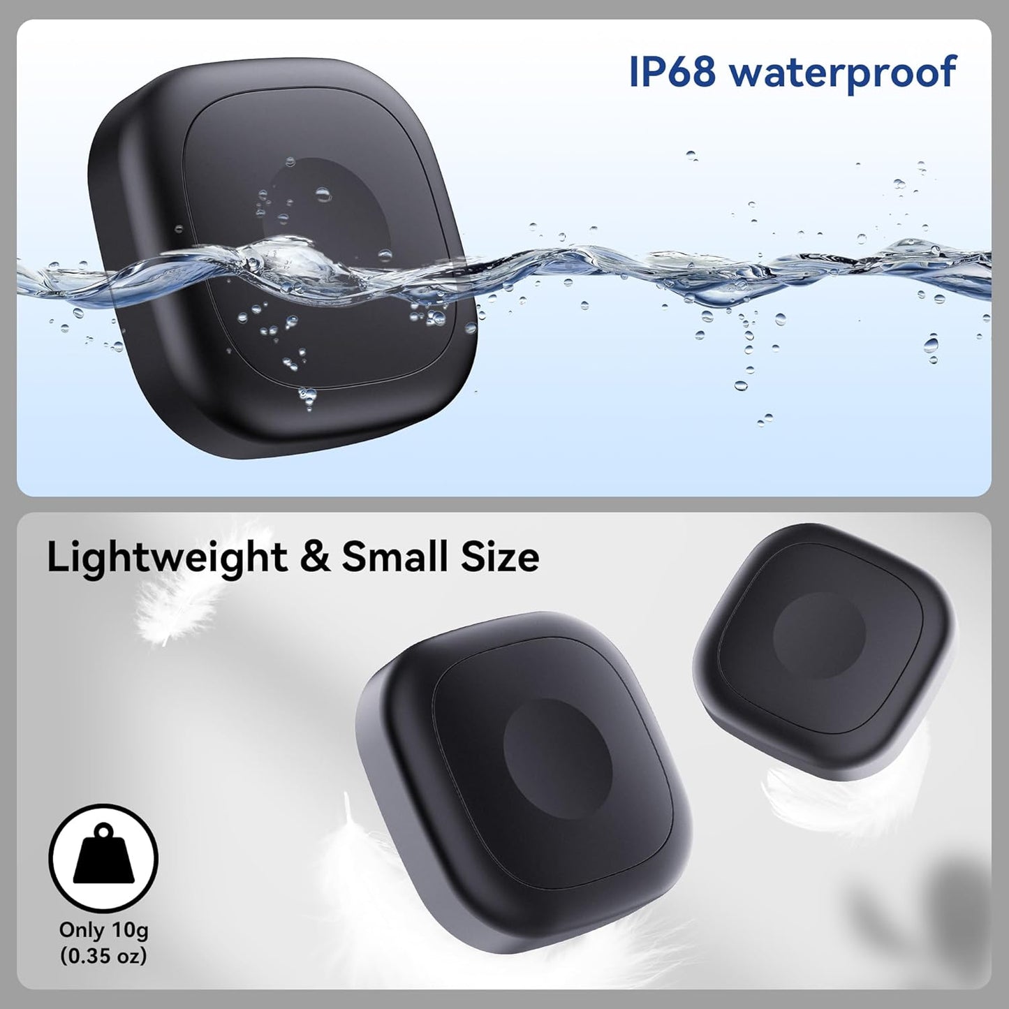 2 Pack for Tile Life360 Mate 2024/2022 Bluetooth Tracker Adhesive Mount, Silicone Waterproof Case with 3M Adhesive Sticker Stick on Car/Bike/Luggage, Hidden Tile Mate Full Protective Holder Anti-Lost