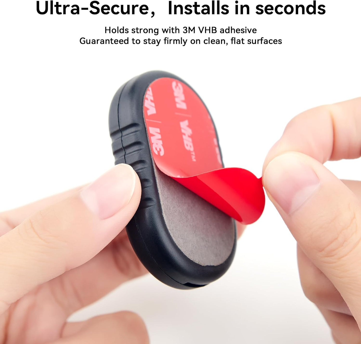 4 Pack for Samsung Smart Tag 2 Adhesive Mount, ABS Waterproof Case with 3M Adhesive Sticker Stick on Car/Bike/Luggage & More for Galaxy Smart Tag 2, Hidden Smarttag2 Full Protective Holder Anti-Lost