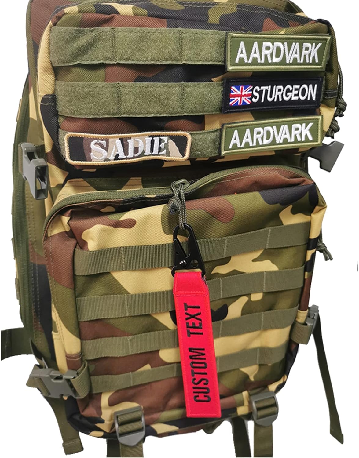 Custom Luggage Tags, Custom Personalized Luggage tag Name, Embroidery Key Ring Accessories for Car, Luggage, Crate,Gear