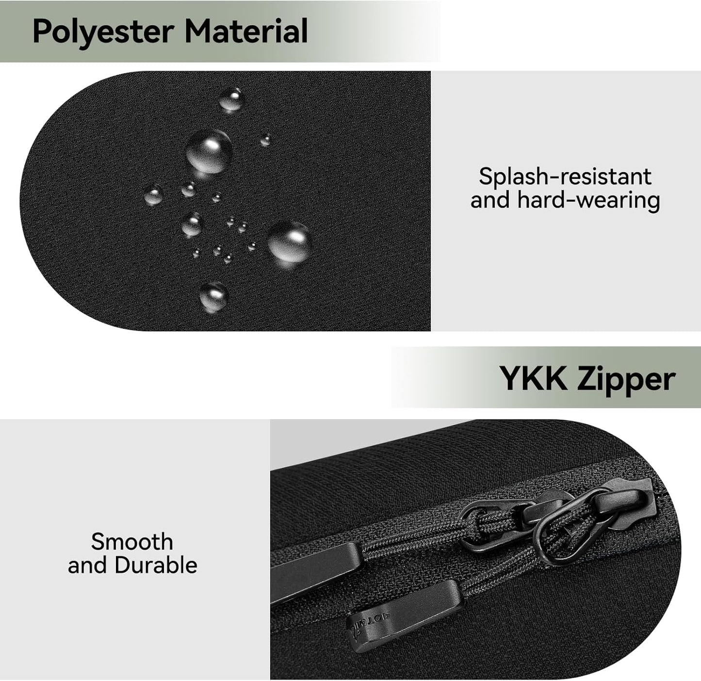 Electronics Organizer Cord Organizer Travel, Small Tech Bag for Cords, Chargers, Power Bank, Earbuds – Portable Cable Pouch for Office, Business Trip, Commute – Water & Scratch-Resistant