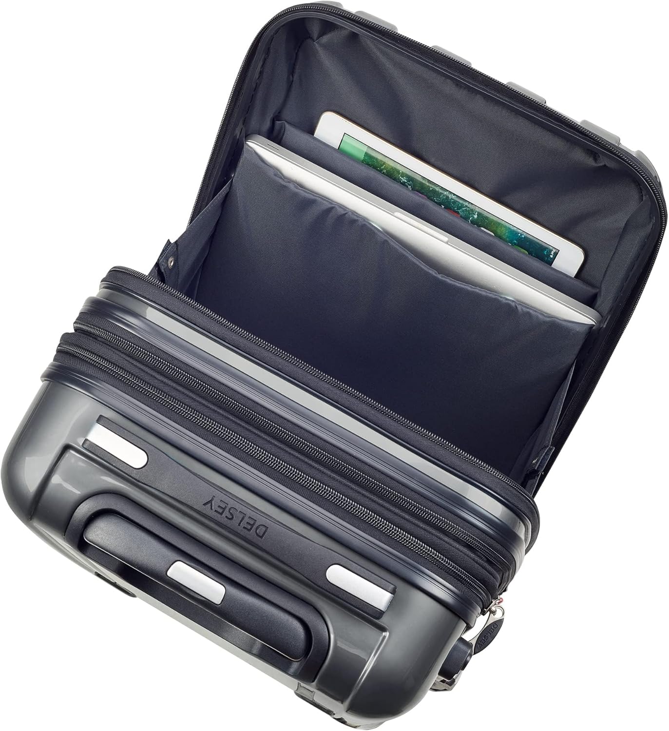 DELSEY PARIS Helium Aero Hardside Expandable Luggage with Spinner Wheels, Titanium, 2-Piece Set (19/24)