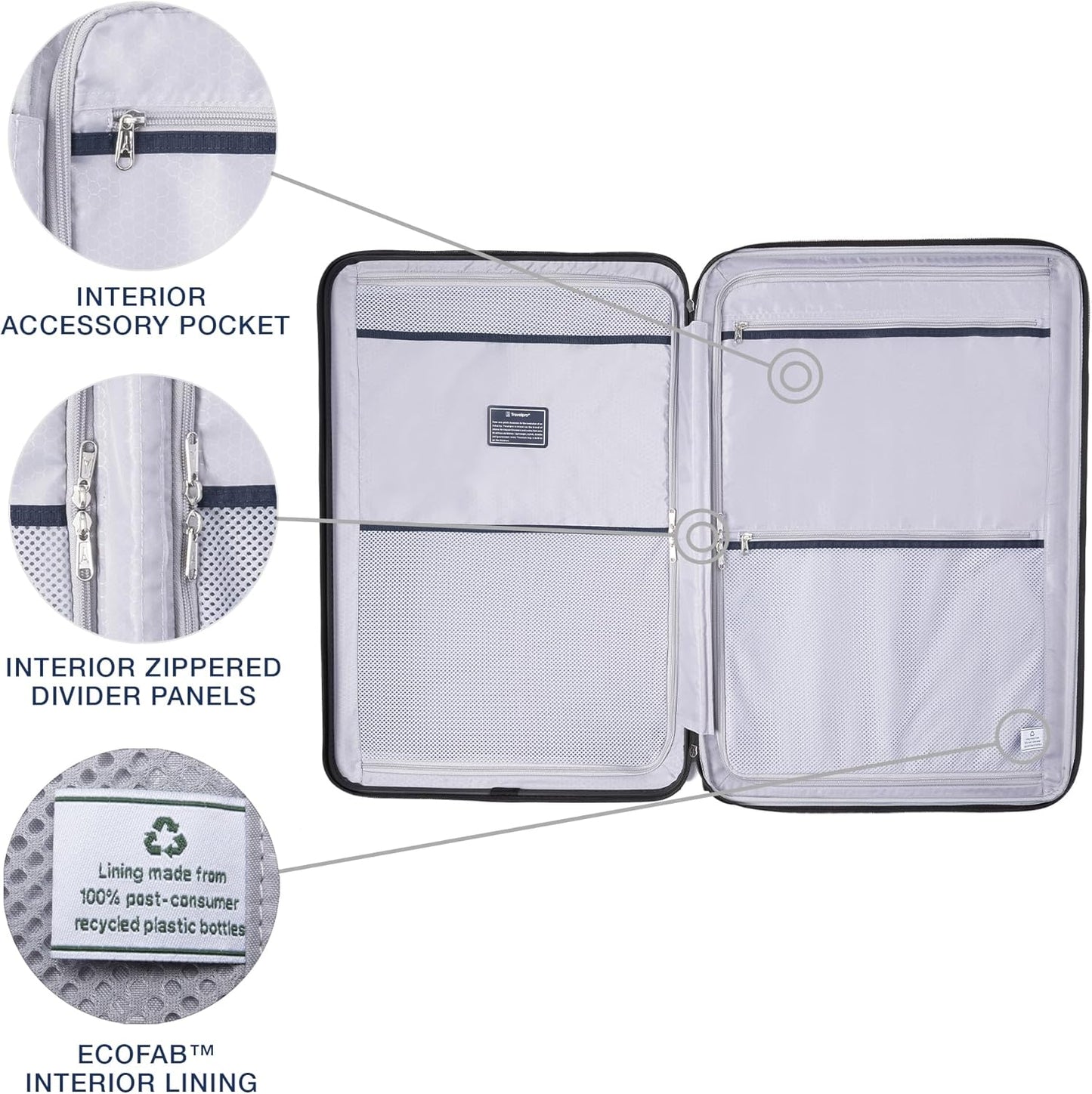 Travelpro Maxlite Air V2 Hardside Expandable Checked Luggage, 8 Spinner Wheels, Lightweight Hard Shell Suitcase, TSA lock, Ensign Blue, Checked Large 28-Inch