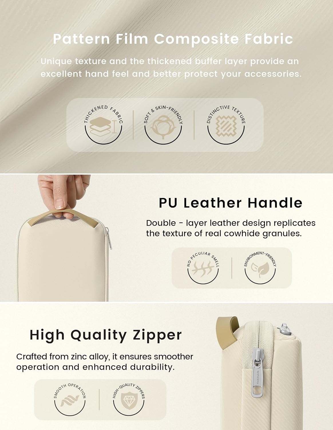 Travelkin Travel Cord Organizer, Electronic Organizer Travel Case, Cable Organizer Bag For Cords,Chargers Phone, Sd Card,Usbs