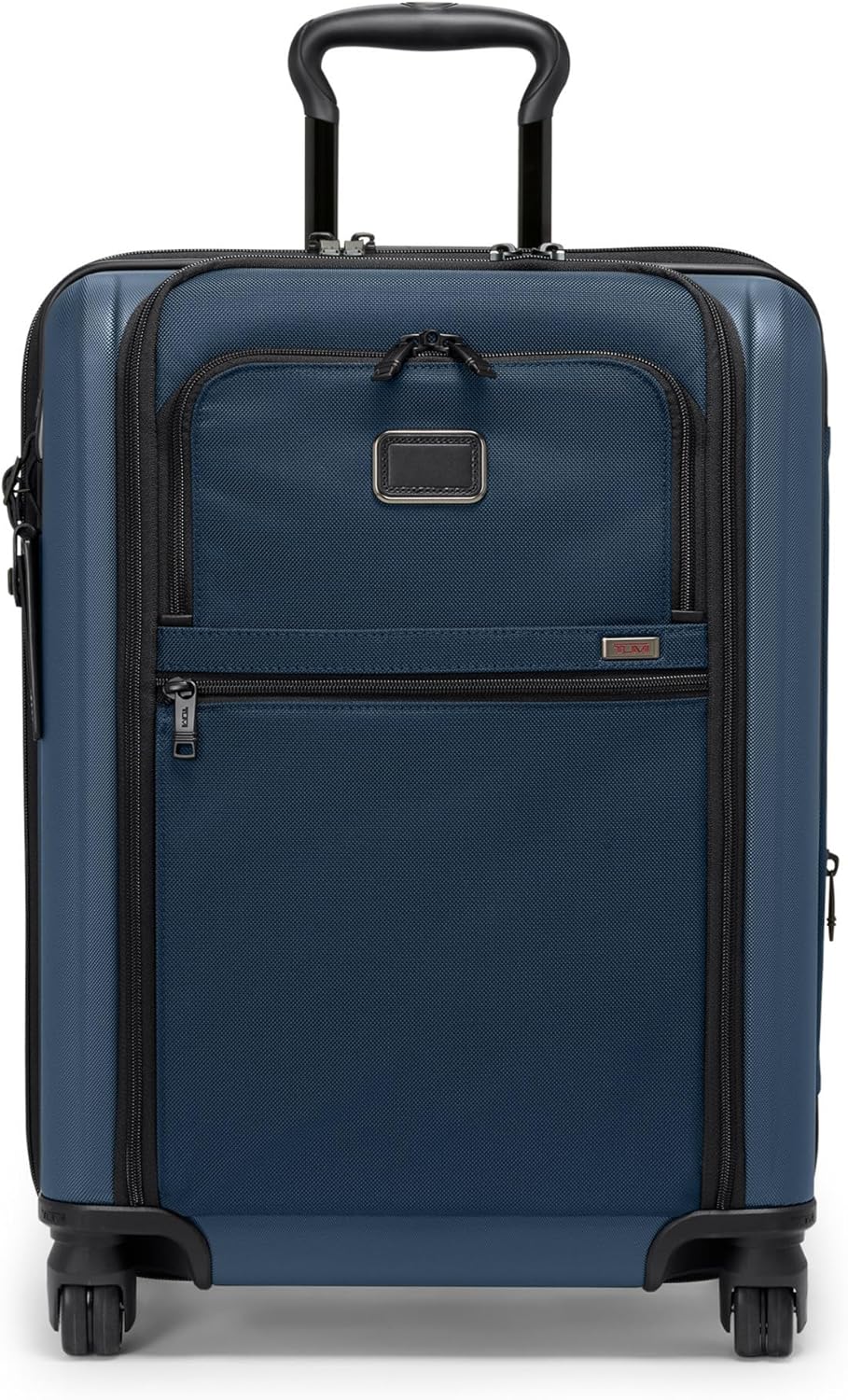 TUMI - Alpha Hybrid Continental Expandable 4 Wheeled Carry-On - Zip Expansion Suitcase for Extended Trips & Weekend Getaways - Navy