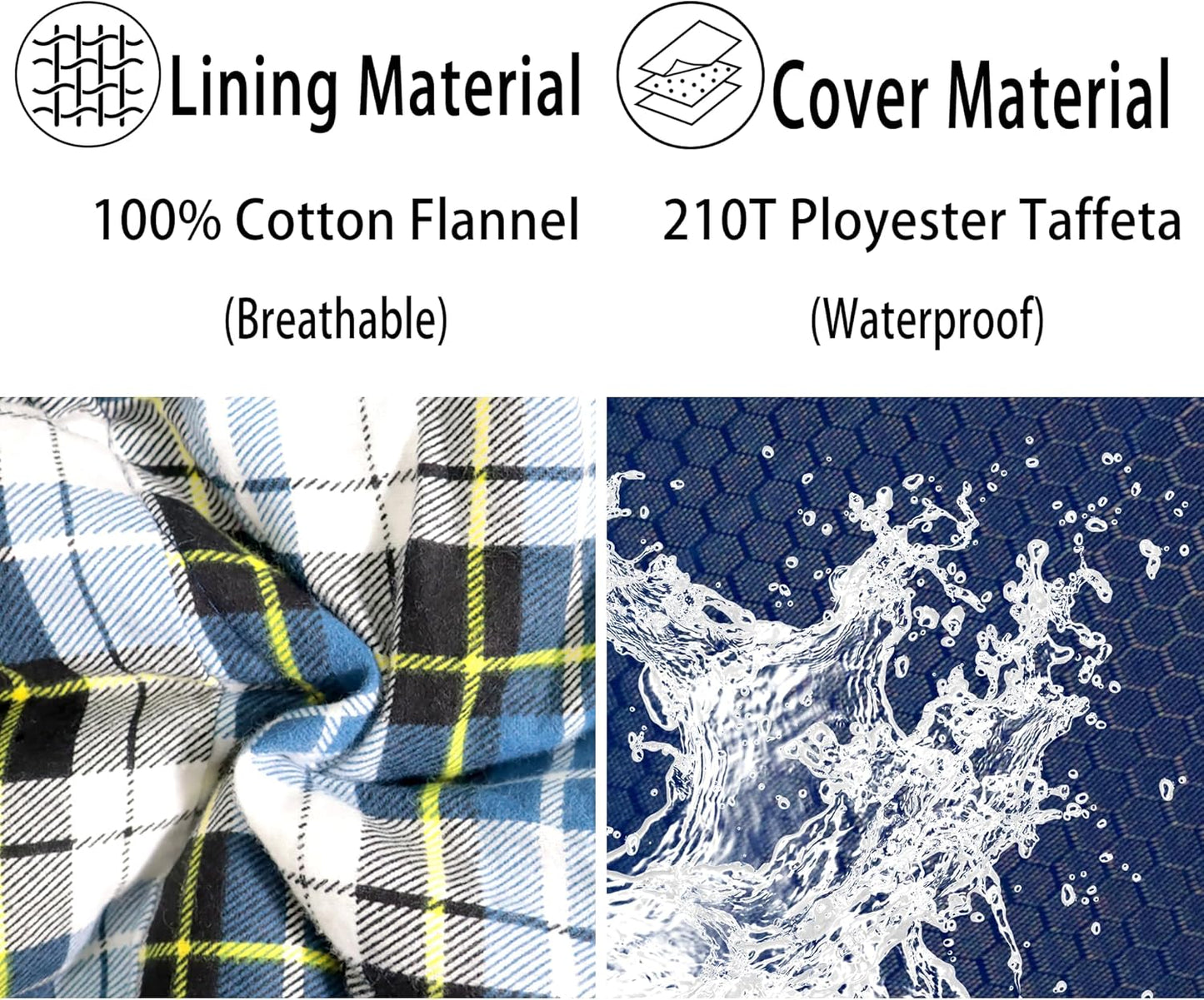 0 Degree Sleeping Bag 100% Cotton Flannel XXL for Adults Big and Tall Cold Weather Winter Zero Degree Camping,Free Compression Sack