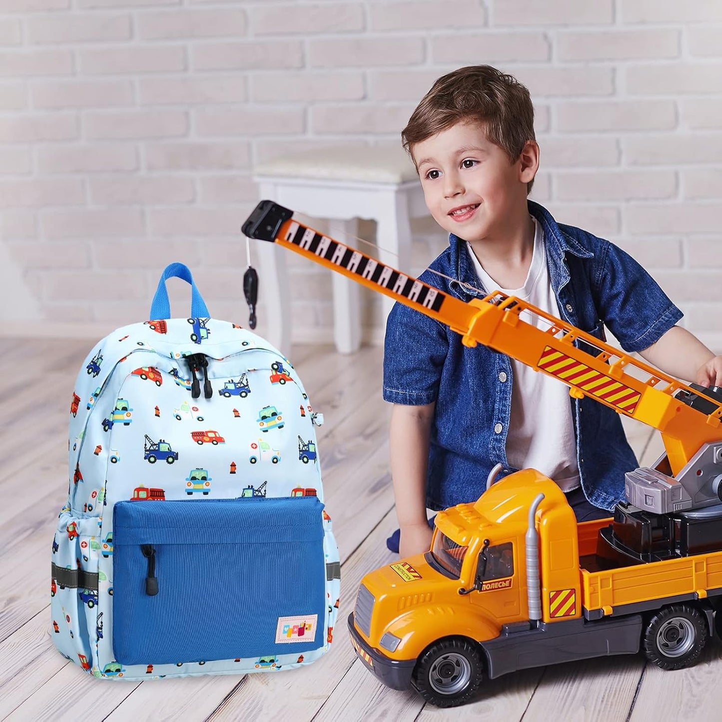 mygreen Toddler Backpack, Kids Backpack for Boys and Girls with Chest Strap