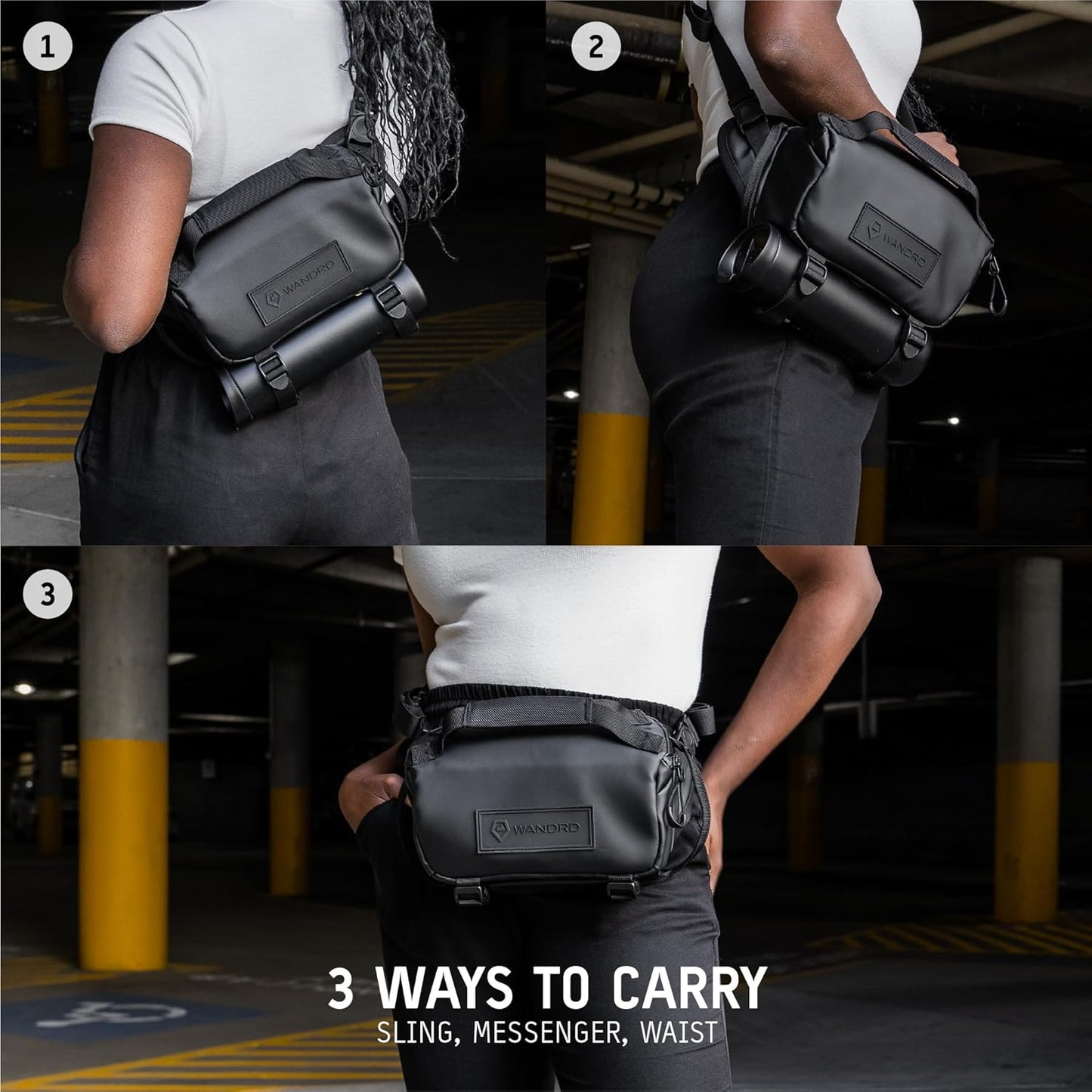 WANDRD ROGUE V1 9L Sling: Compact Camera Sling and Crossbody Bag with Fast Access, 3-Way Carry– Lightweight Everyday Bag Great for Travel, Photography, and Daily Use (Yuma Tan)