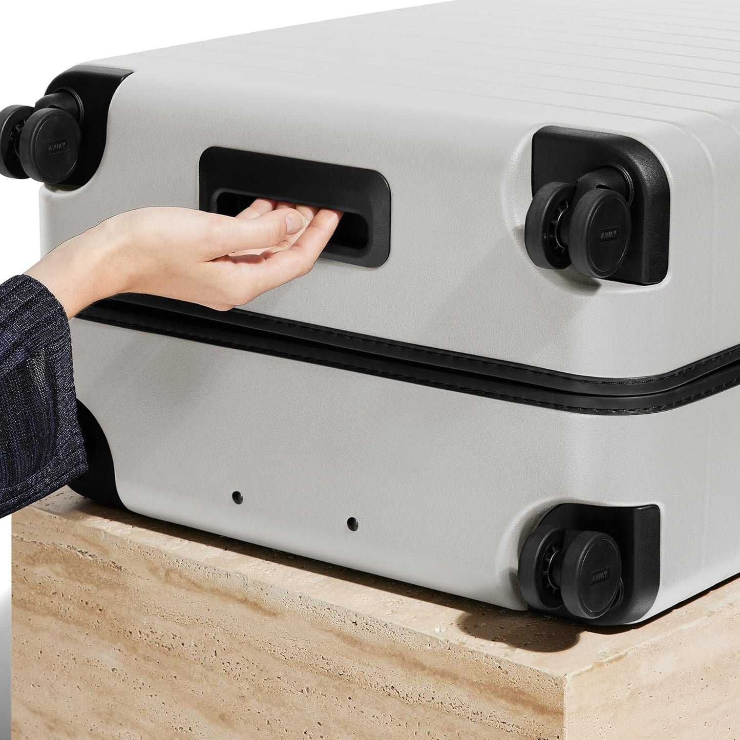 Away Large Checked Luggage, 29 Inch Hardside Suitcase with Spinner Wheels, Lightweight & Durable, TSA Lock, Cloud Gray