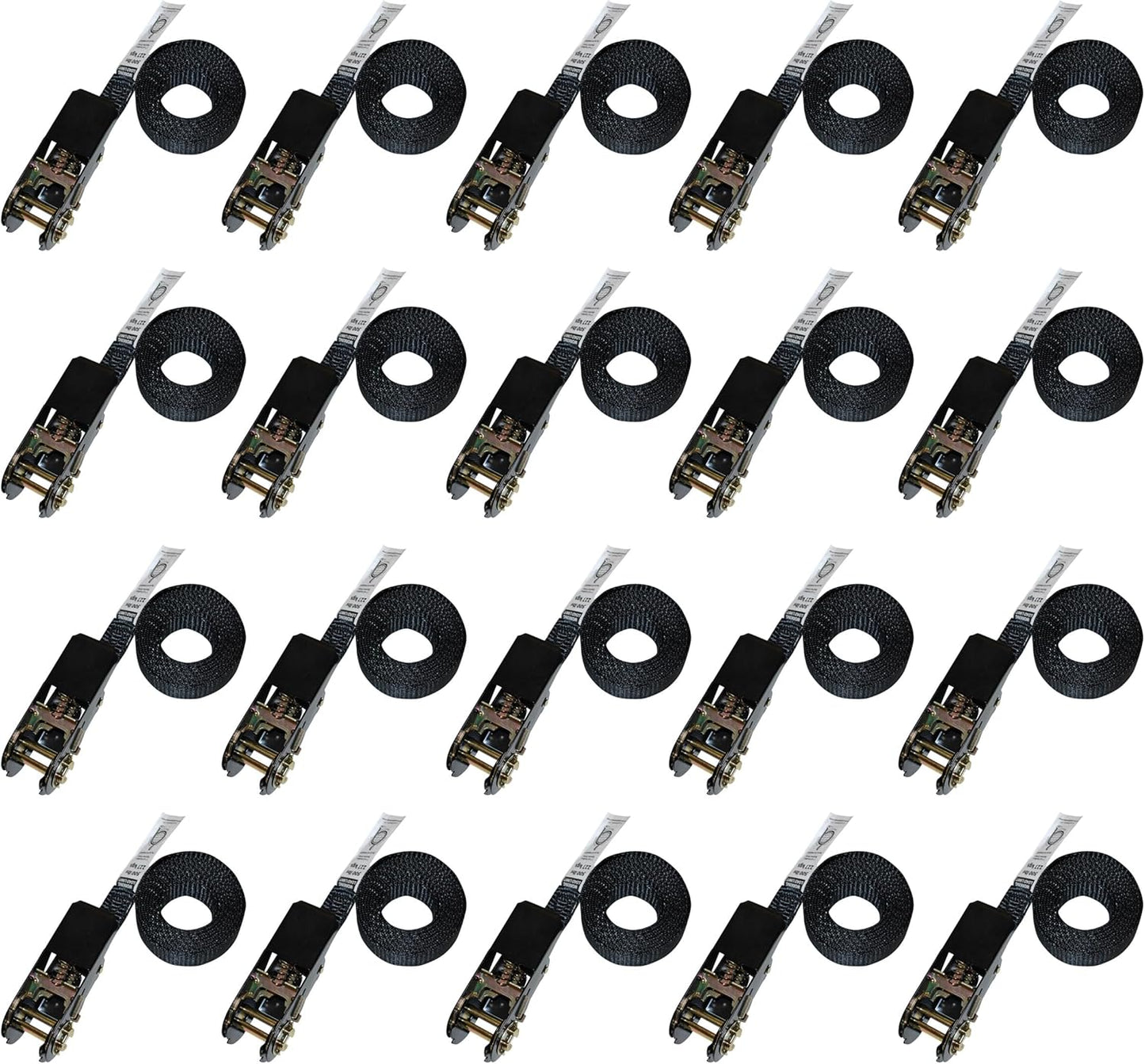 1” x 6’ Endless Ratchet Strap — 20 Pack