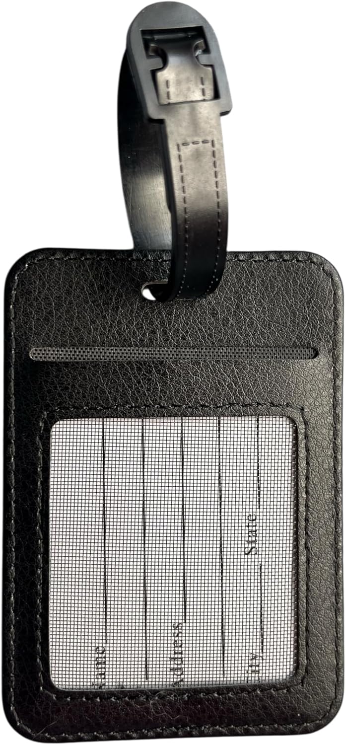 Decorative Luggage Tags with Watercolor Cat Design, Set of 2