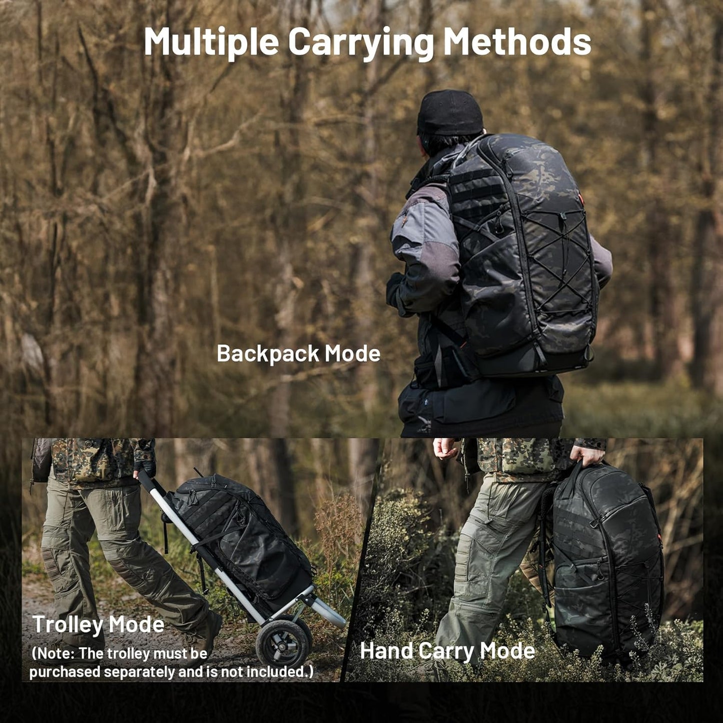 PGYTECH OnePro Super Telephoto Lens Backpack for DSLR and Sony, Nikon, 600/800mm Lens, Professional Photography ST Backpack Canon DSLR with up to 1200 mm, Camera Bag Travel Camera Carrying Case