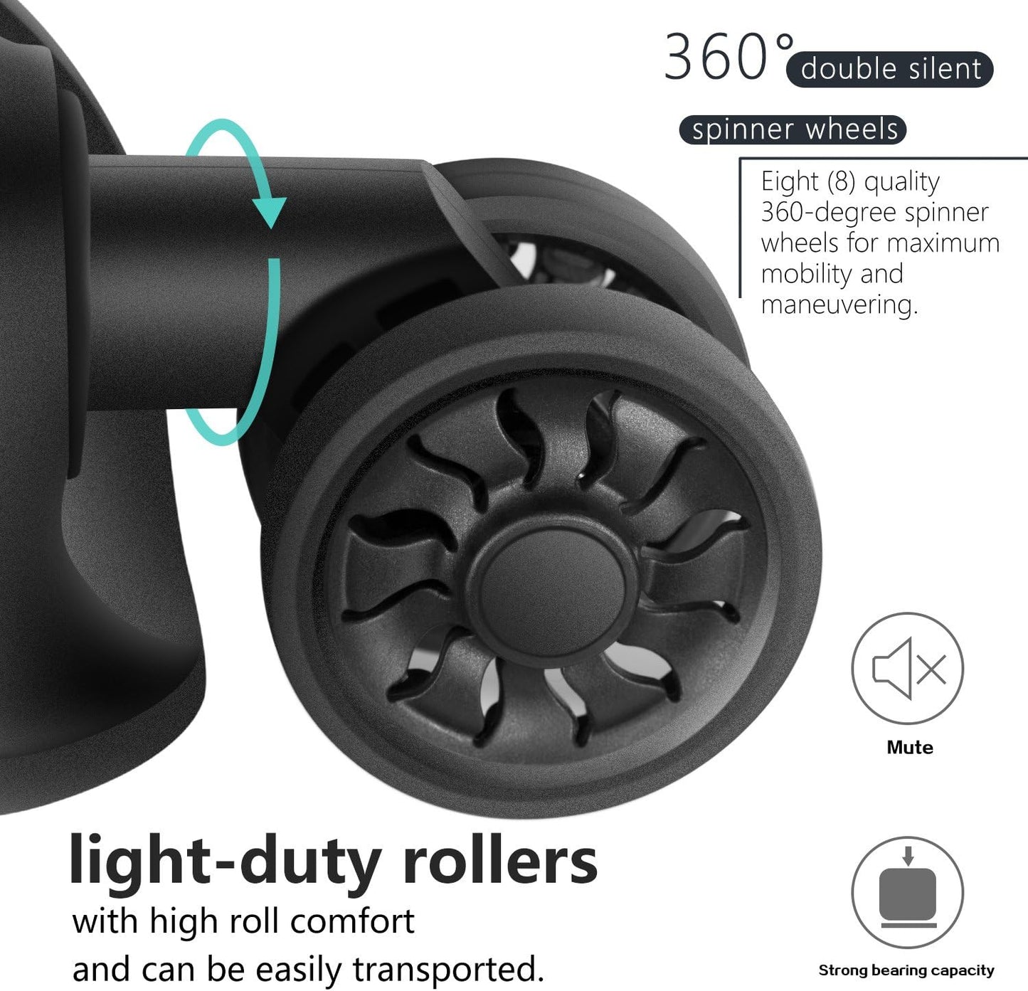 Coolife Luggage Expandable(only 28") Suitcase 3 Piece Set with TSA Lock Spinner 20in24in28in (blue)