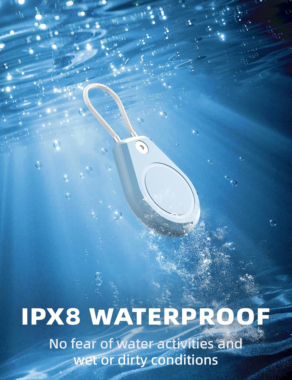 4 Pack Waterproof Secure Holder for AirTag Accessories, Anti-Theft Track Case with Steel Cable, Ultra Durable Scratch-Resistant Cover -Compatible with Apple AirTag for Keychain,Car,Bike,Luggage, Pet