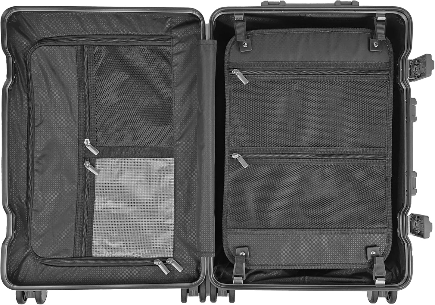 X2 All Aluminum Luggage Suitcase 3 Sizes (20",26",29") TSA Lock Carry On Silver (20" Carry On)
