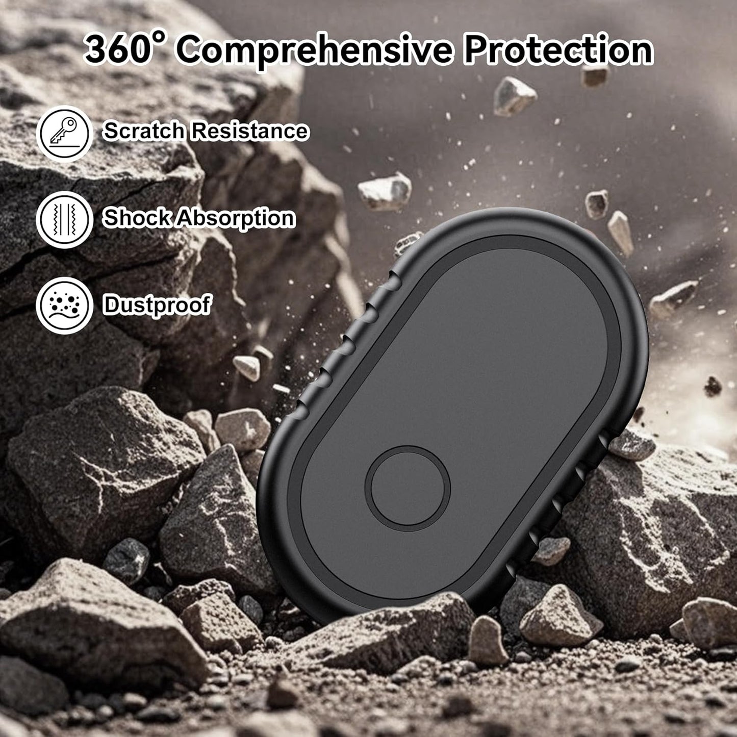 2 Pack for Samsung Smart Tag 2 Adhesive Mount, ABS Waterproof Case with 3M Adhesive Sticker Stick on Car/Bike/Luggage & More for Galaxy Smart Tag 2, Hidden Smarttag2 Full Protective Holder Anti-Lost