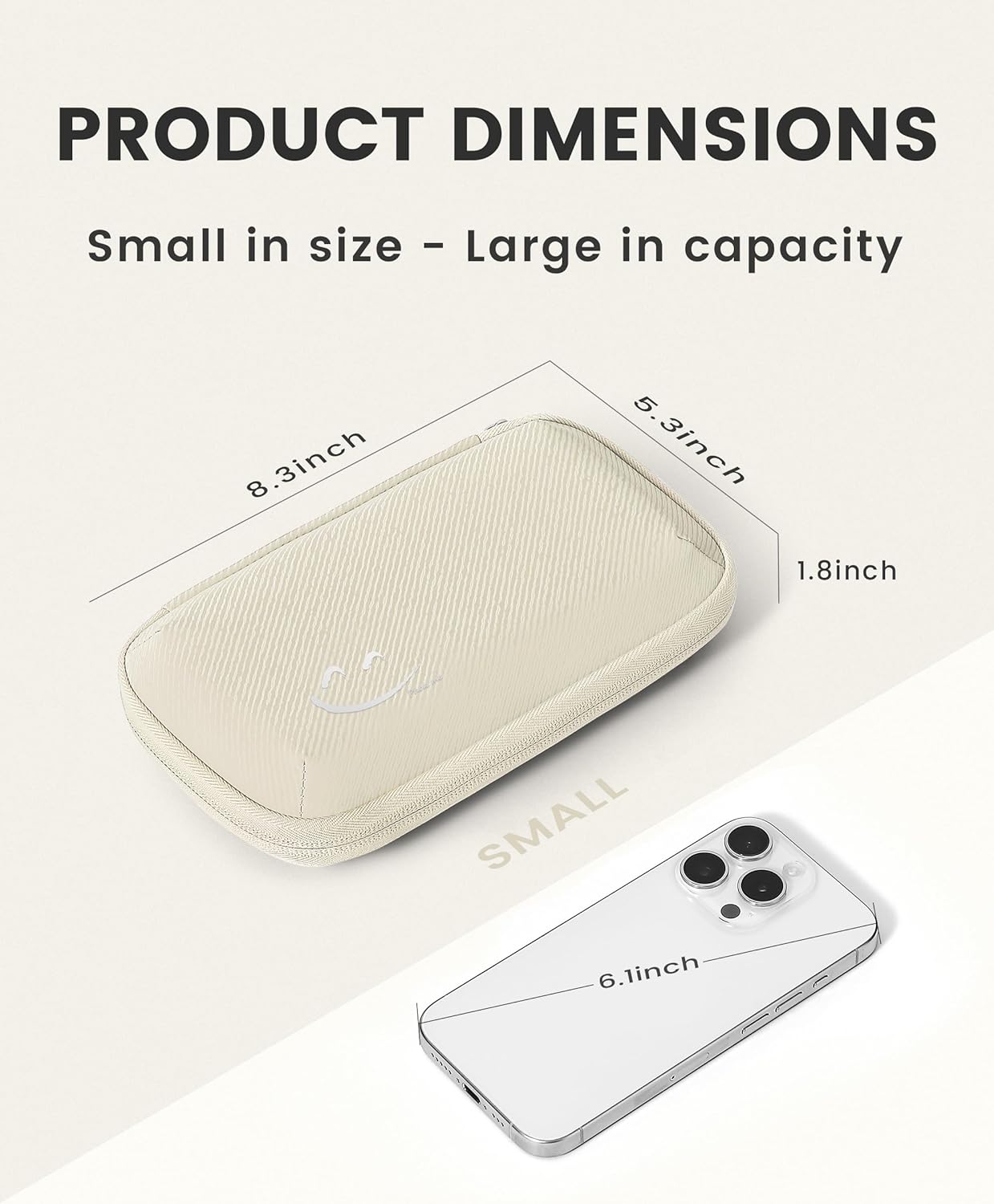 Travelkin Travel Cord Organizer, Small Electronic Organizer Travel Case, Cable Organizer Bag For Cords,Chargers Phone, Sd Card,Usbs