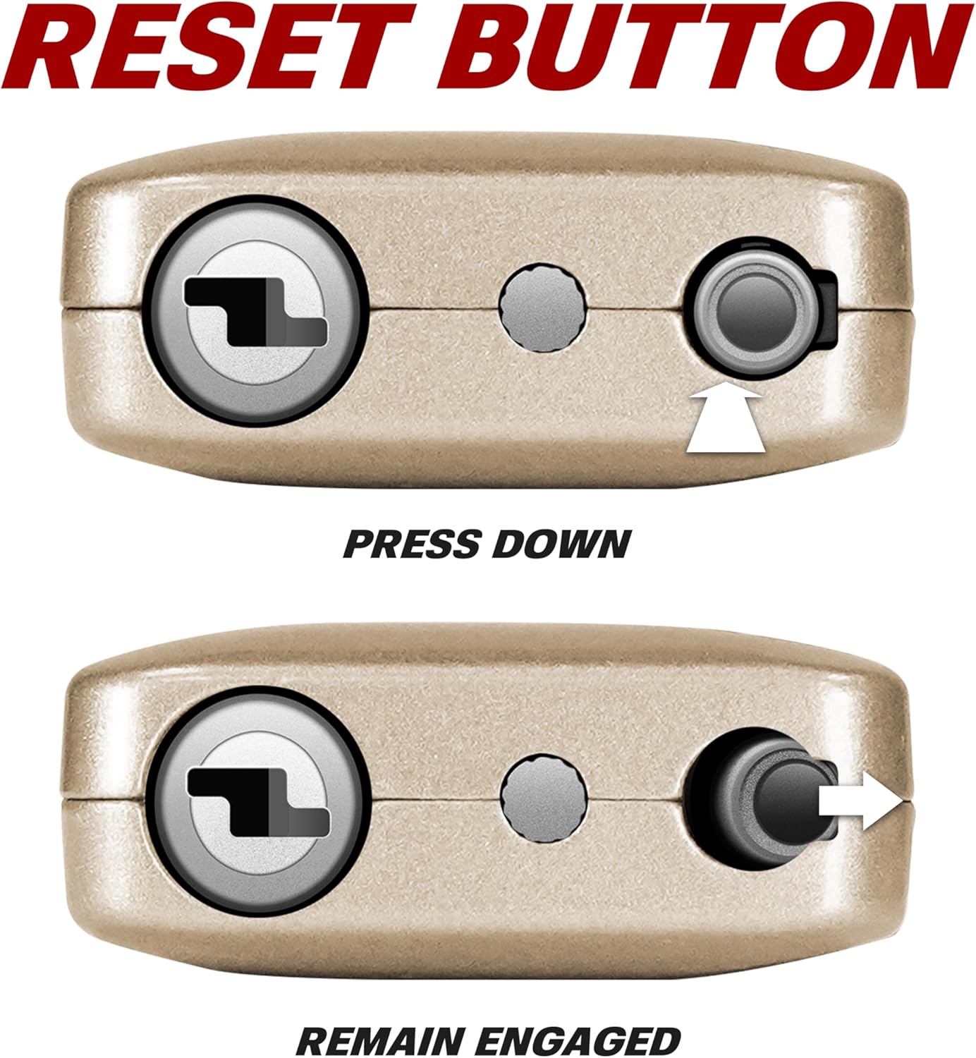 BV TSA Accepted Luggage Travel Lock, Set-Your-Own Combination Lock for School Gym Locker, Luggage Suitcase Baggage Locks, Filing Cabinets, Toolbox, Case (Champagne Gold, 2 Pack)