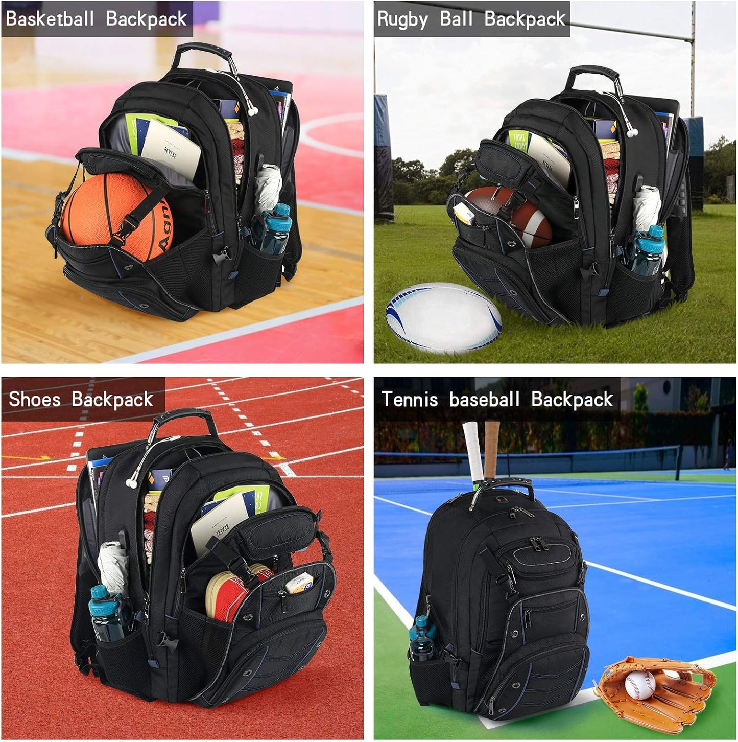 18.4 Laptop Backpack for unisex, 55L Extra Large Gaming Laptops Backpack with USB Charger Port,TSA Friendly Flight Approved and RFID Anti-Theft Pocket