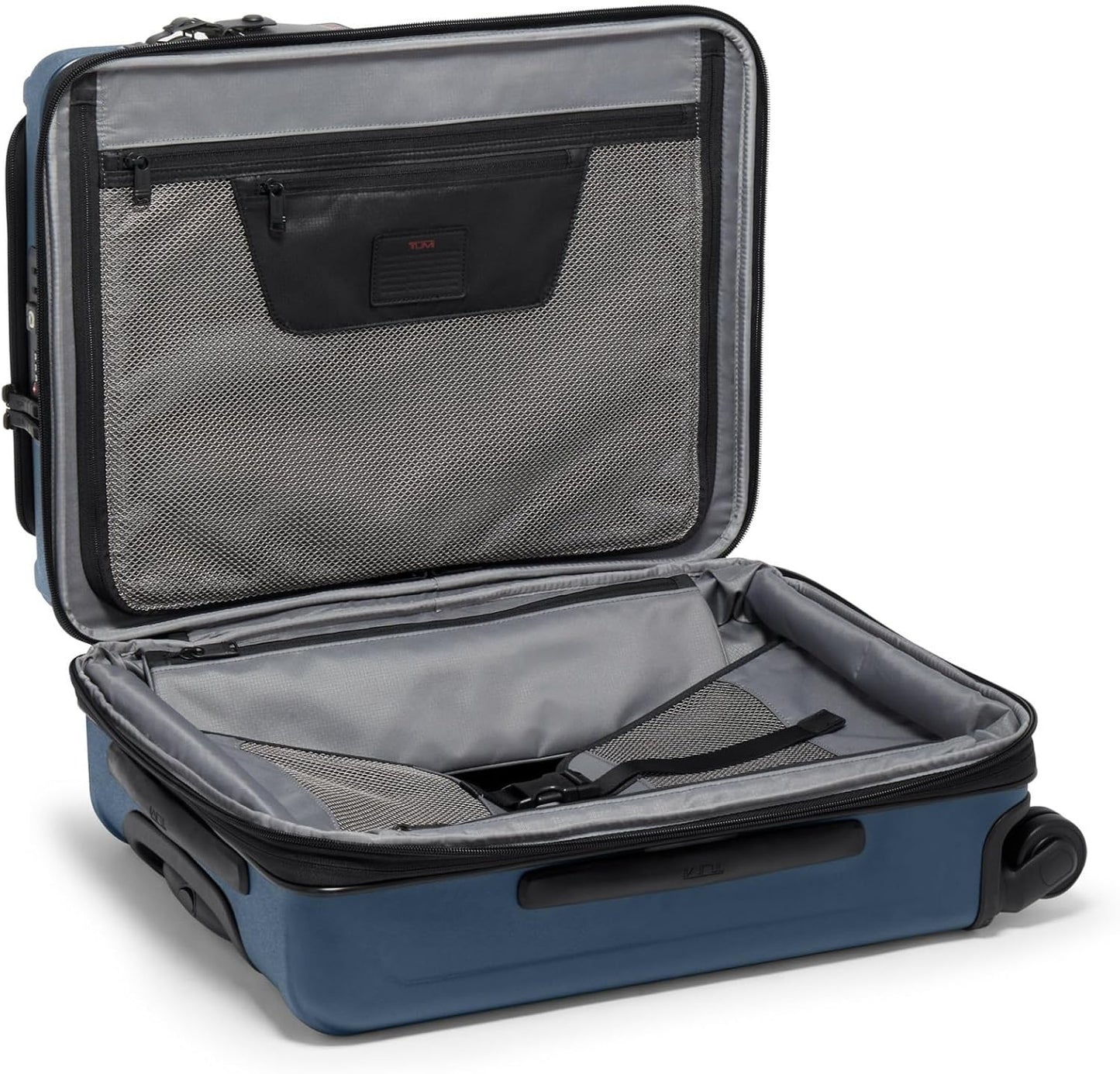 TUMI - Alpha Hybrid Continental Expandable 4 Wheeled Carry-On - Zip Expansion Suitcase for Extended Trips & Weekend Getaways - Navy