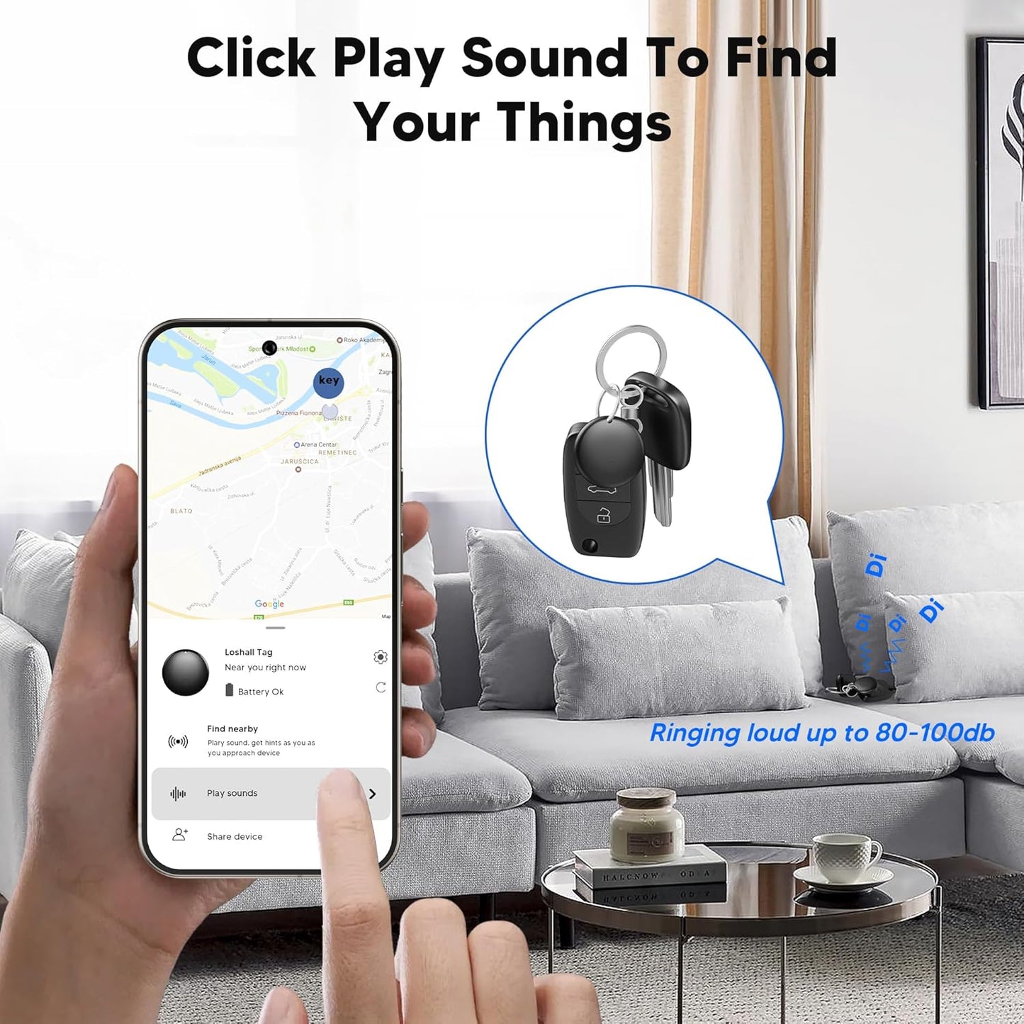 Air Tracker Tag for Android Smart Tag（Not for iOS）Air Tracker Tags-4 pack Android Work with Google Find Hub App Key Finder Bluetooth Tracker Item Locator for Purse, Keys, Luggage, Backpack, Pets，etc.