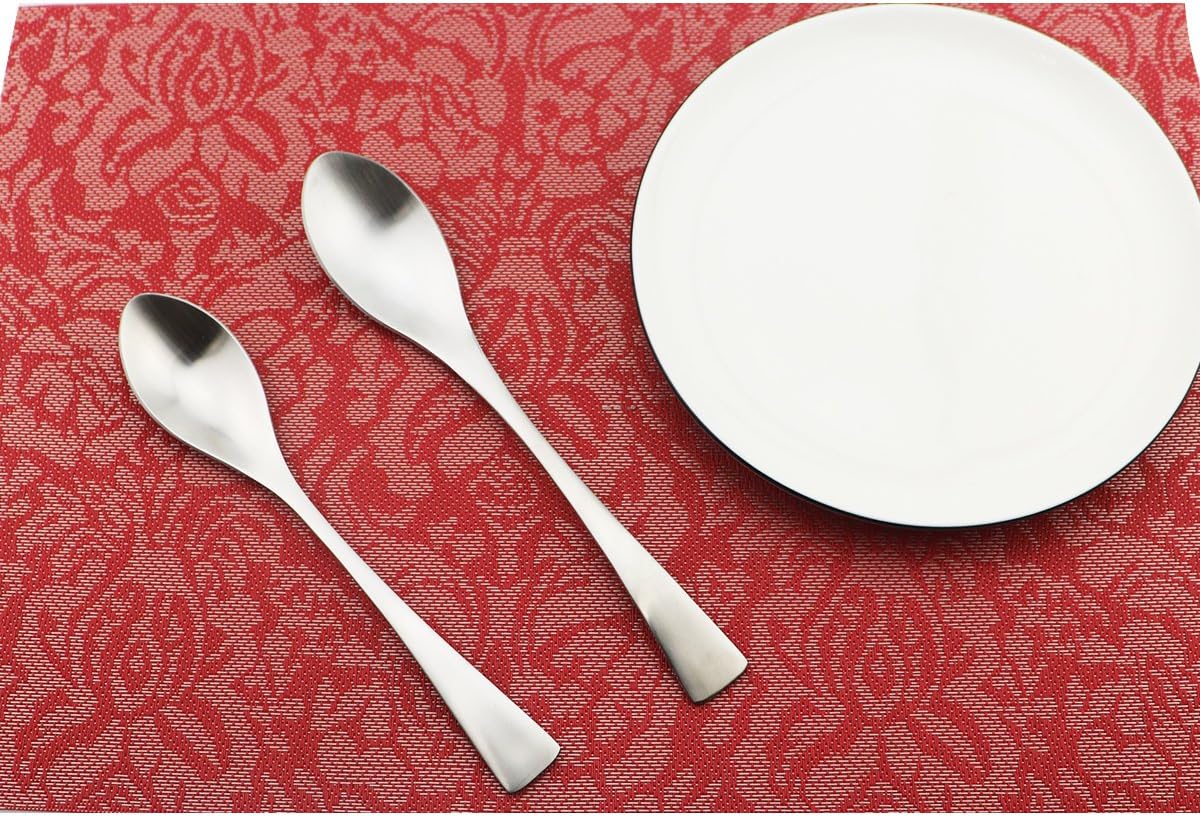 24-Piece Flatware Set,Extra Thick Heavy Duty - 18/10 Stainless Steel Cutlery Sets,High Matte Finish Silverware Flatware Sets Service for 4,Use for Home,Kitchen, Utensil Sets