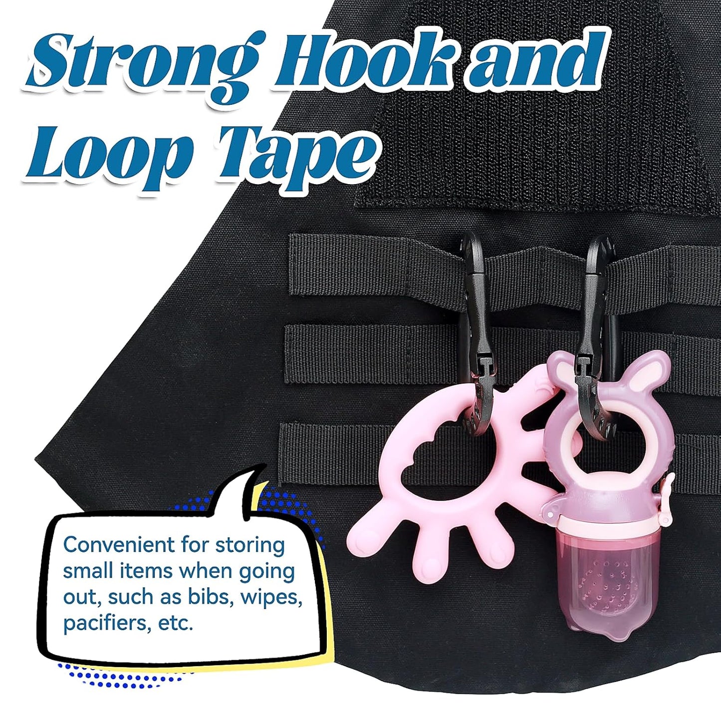 Baby Sling Carrier, Adjustable Non-Ship Hip Seat Toddler Carriers with Carabiners for 3-48 Months 10-30Ibs Infants Boys Girls (Black)