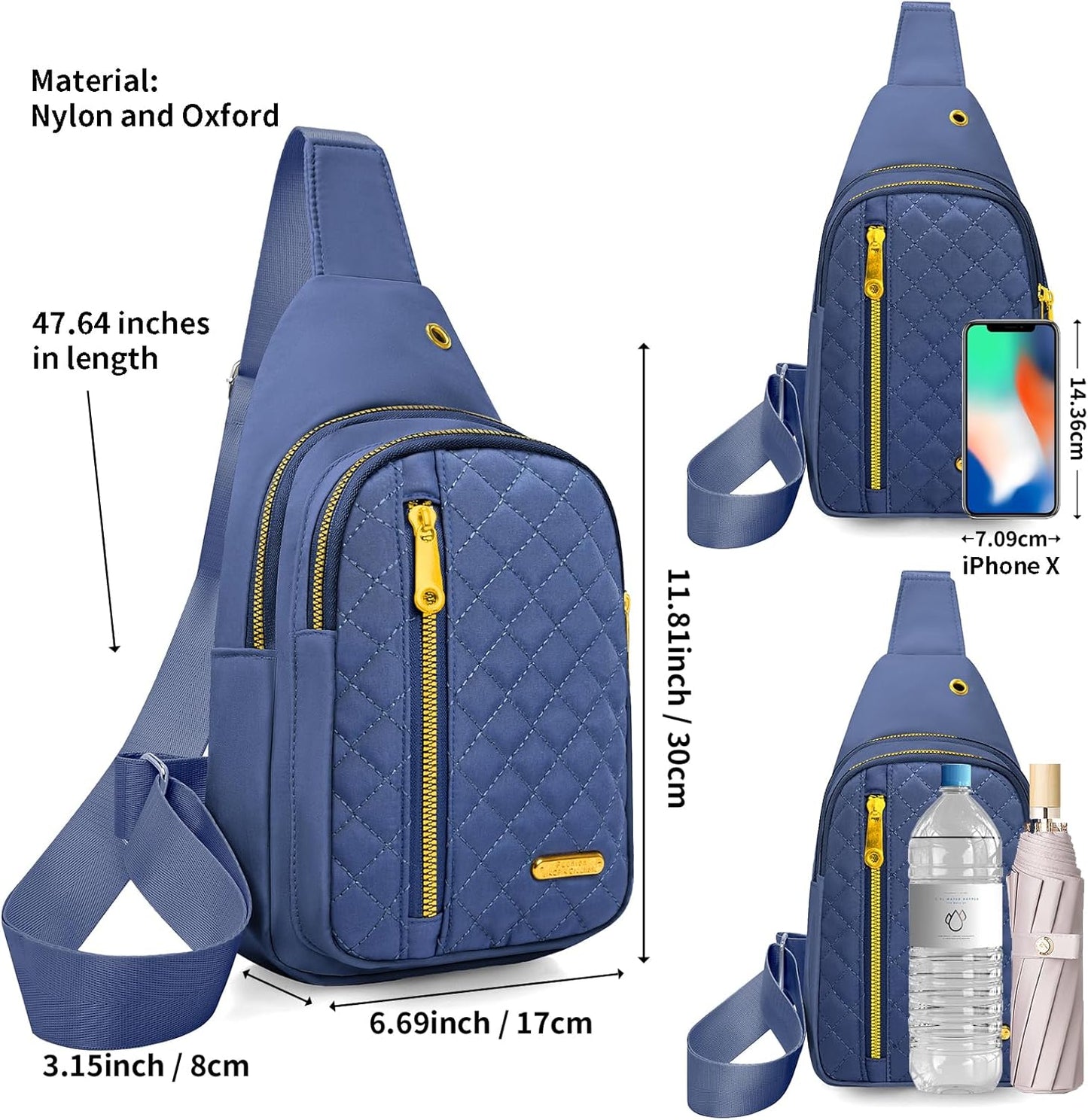 Small Sling Bag For Women Men Casual Crossbody Sling Backpack