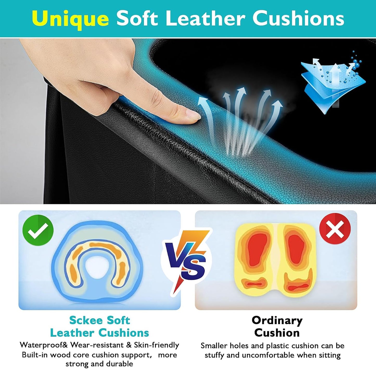 2025 Upgraded 16.5'' XL Portable Toilet for Adults,Tall Camping Toilet with Lid and Convenient Carry Bag, Portable Potty for Camping, Hiking, Car Travel,Truck, RV, Boating, Road Trips, Beach