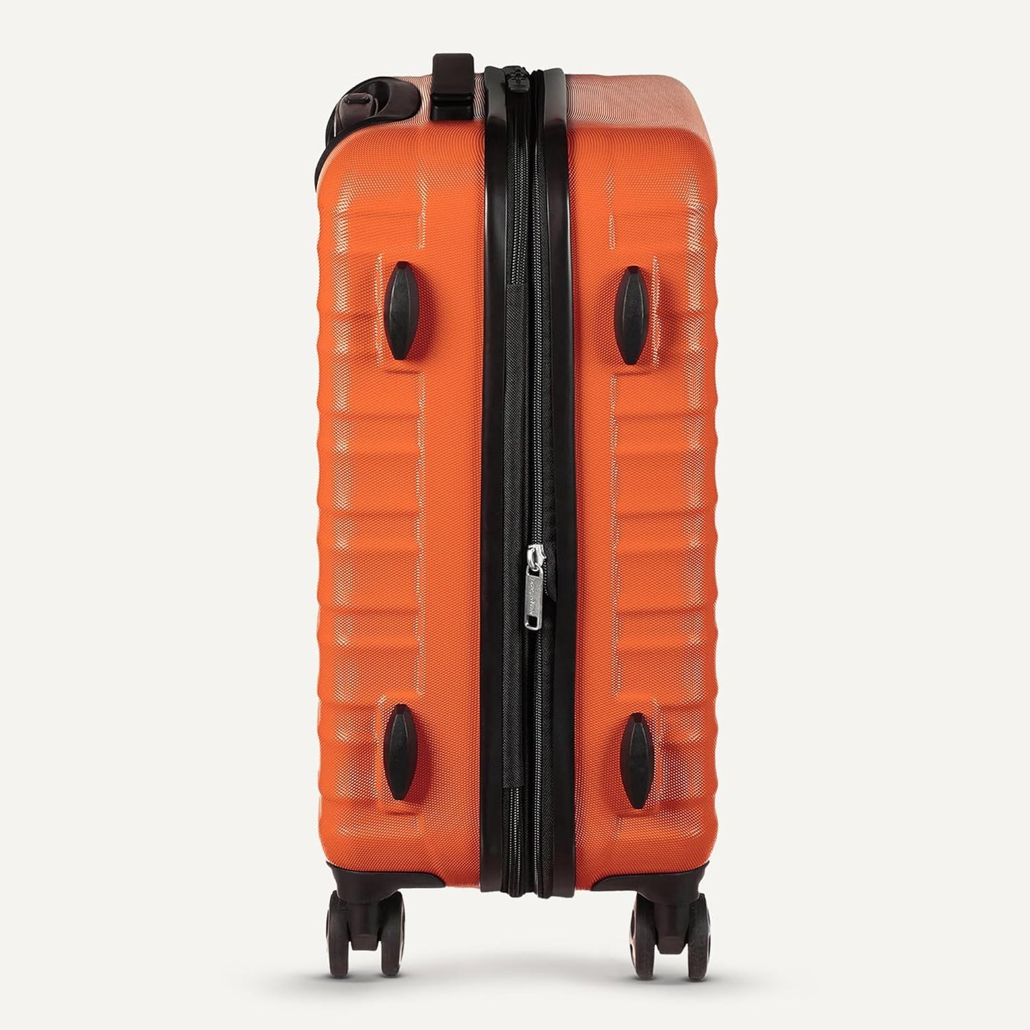 Amazon Basics 3-Piece Set (21", 26", 30"), Hardshell Suitcases With Wheels, Expandable For Up to 25% More Space, With Scratch-Resistant Surface, Four Multi-directional Wheels, Orange