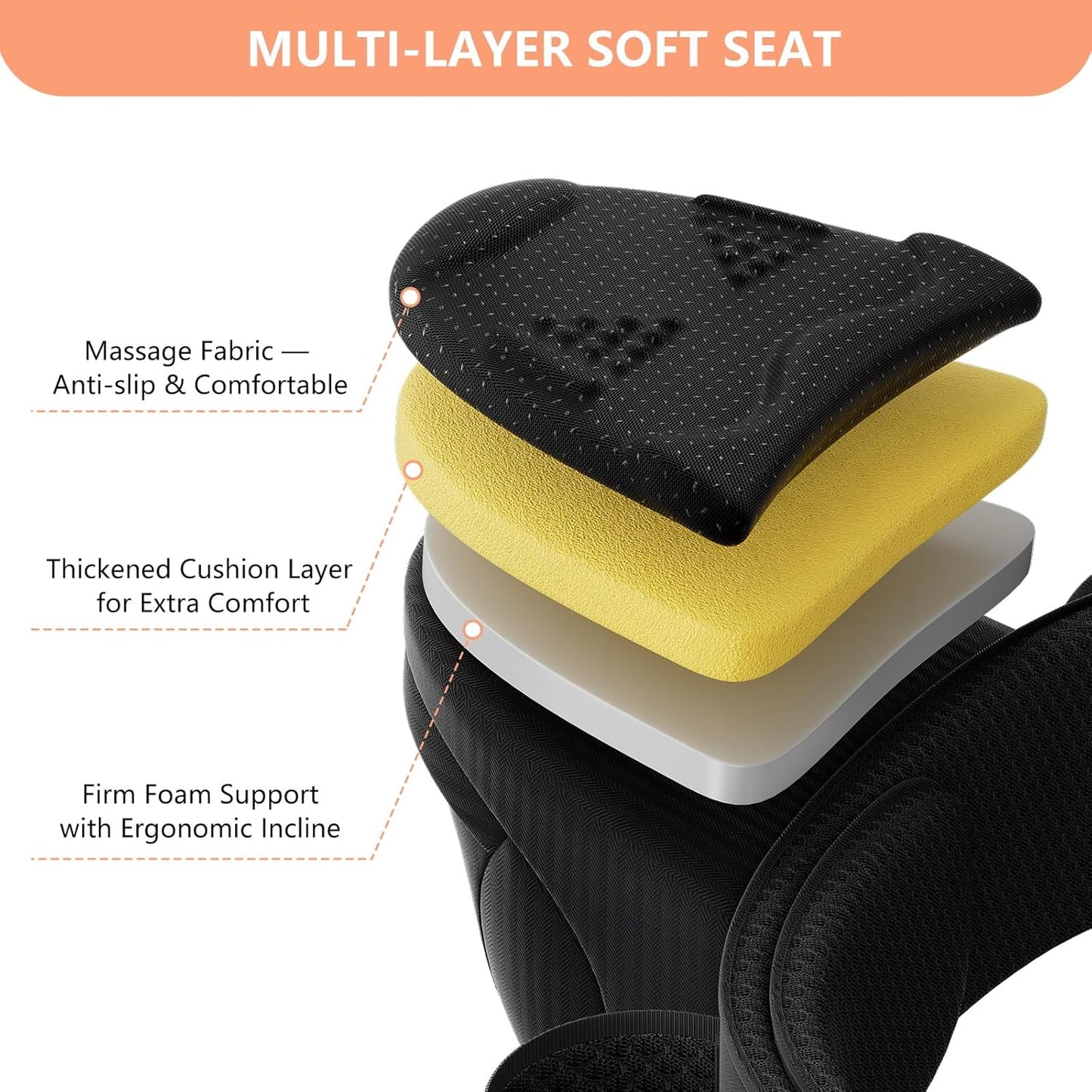 HKAI Baby Carrier Hip Seat, Mom’s Choice Award Winner, Advanced Large Capacity Pocket with Adjustable Waistband, Shock Absorption Hip Seat Surface for Newborns & Toddlers, (Black)