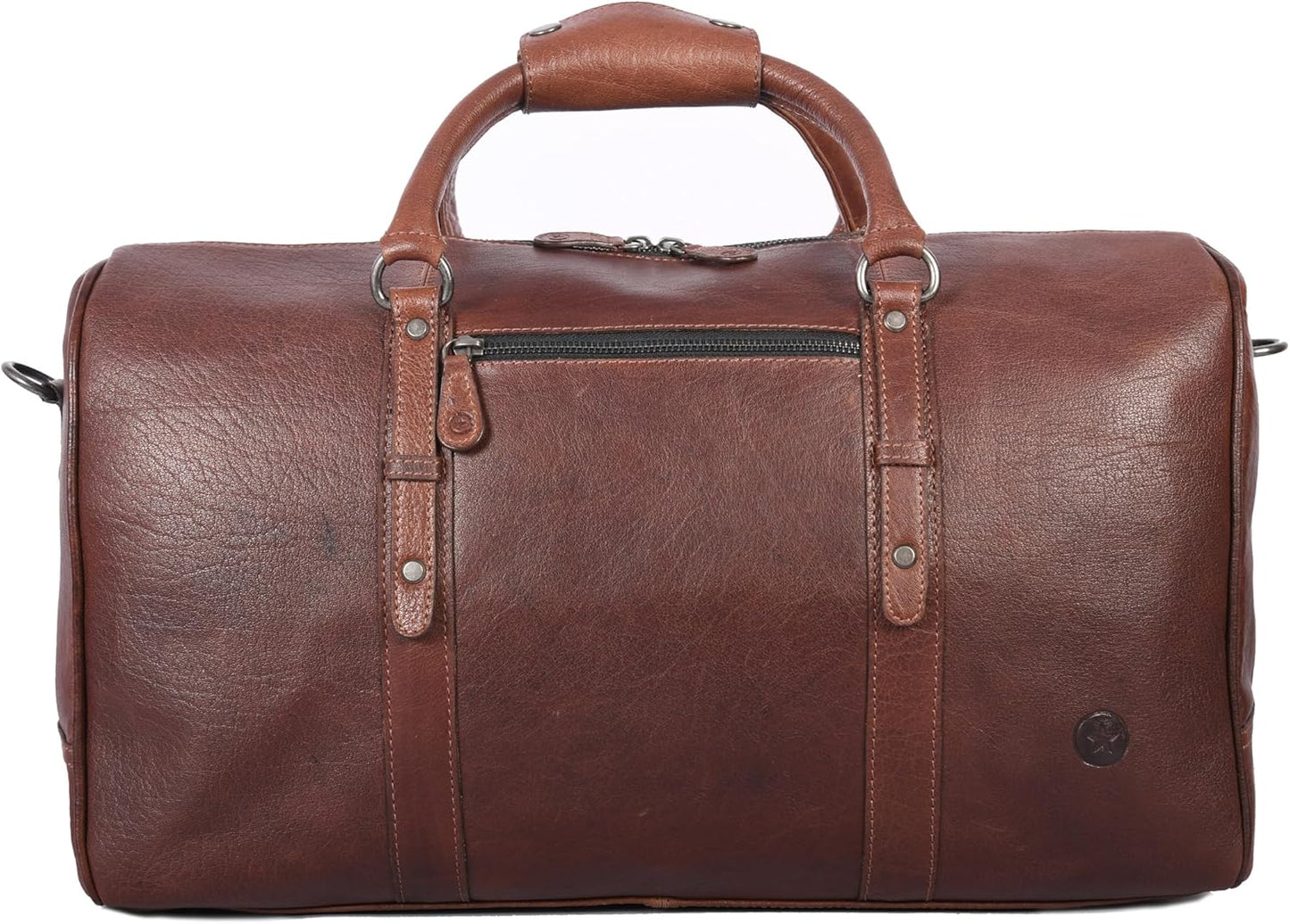 Leather Duffel Bag for Men & Women Travel, Weekend, Overnight, Gym Bag