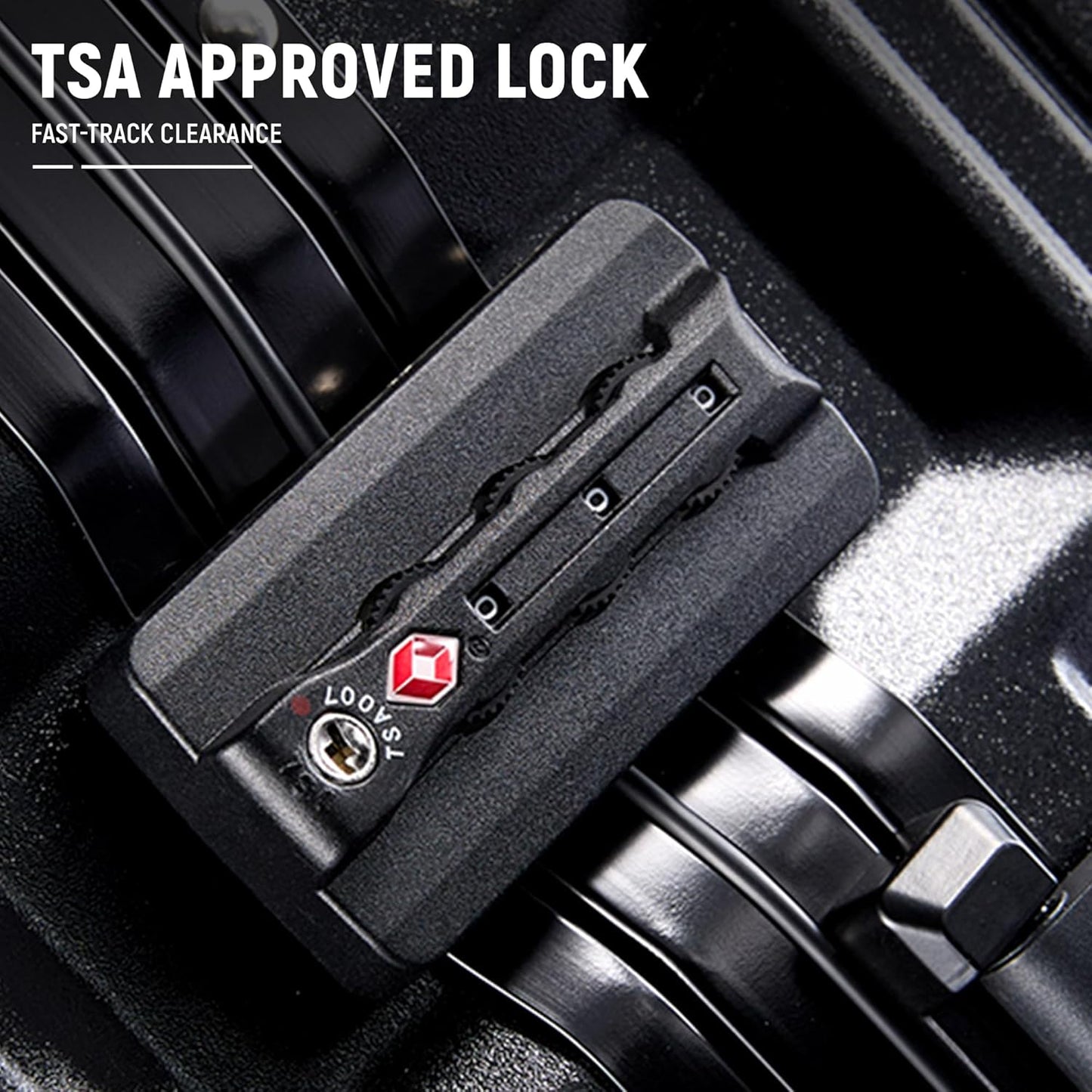 UrbanExplorer 24 Inch Check-In Aluminum Frame Luggage, ABS+PC Hard Shell Suitcases with Spinner Wheels TSA Approved Checked Luggage, Zipperless Suitcases with Cup Holder, Black