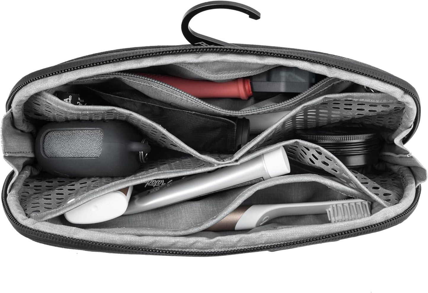 Peak Design Small Wash Pouch, Coyote, Ocean Edition, Travel Toiletry Bag, Upright or Hanging Dopp Kit with Pockets, Magnetic Toothbrush Pocket, Wide UltraZip Opening, Toiletry Bag for Men and Women